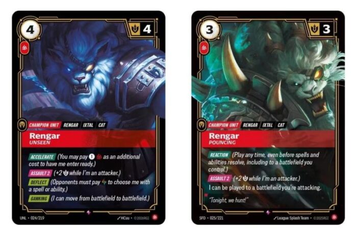 Riftbound Set 3 Unleashed|Deck Guide:Broken Rengar Combo! This Red ...