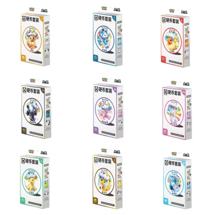Pokemon PTCG17.5  CSV9.5C Eeveelution Coin Set Box Eevee/Vaporeon/Jolteon/Flareon/Espeon/Umbreon/Leafeon/Glaceon/Sylveon Simplified Chinese